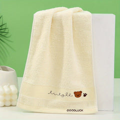 Cotton Embroidered Cartoon Towel 25x9.84inch