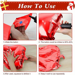 Christmas Balloons Pack Of 6pcs Foil Balloons