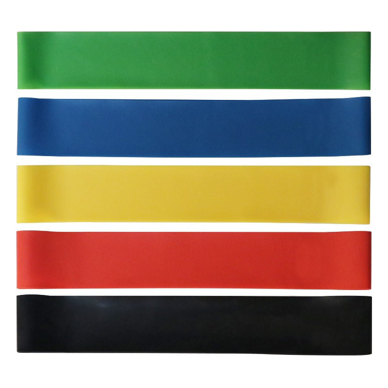 5pcs Yoga Stretching Bands - 5 Resistance Levels Fitness Bands