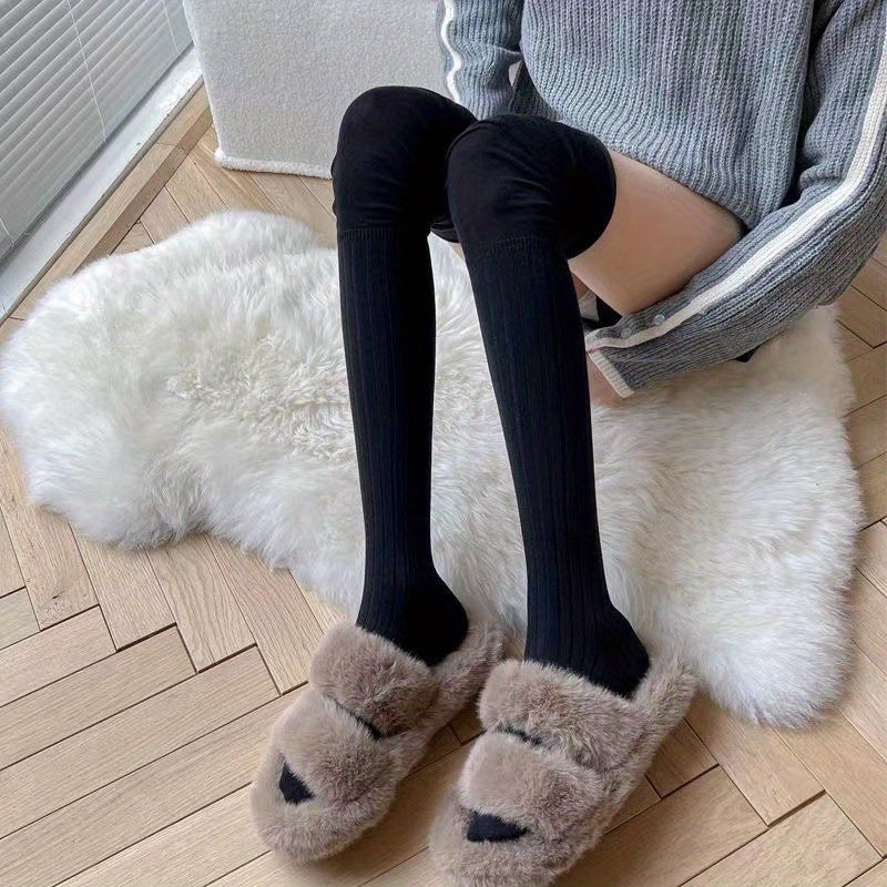 Thigh High Socks Women's Stockings Over The Knee All-match Hosiery