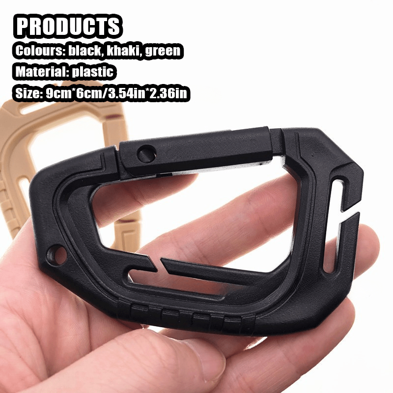 5pcs Portable Keychain Buckle For Backpack Bag Outdoor Hiking Sports