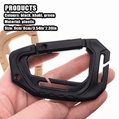 5pcs Portable Keychain Buckle For Backpack Bag Outdoor Hiking Sports