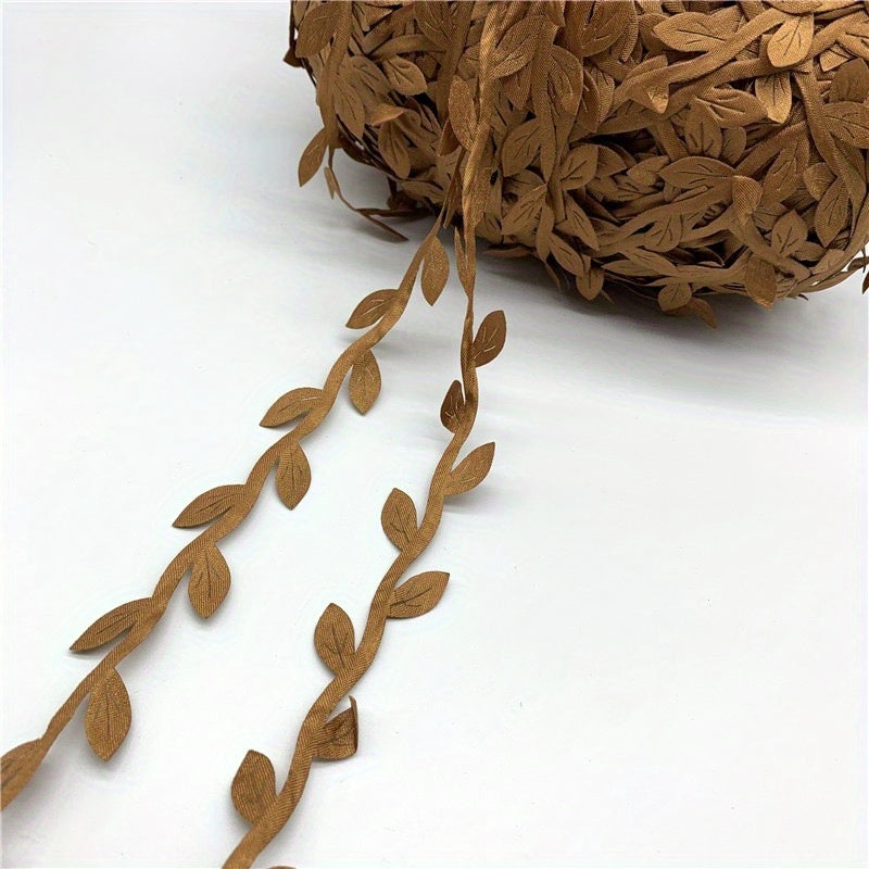 10M Artificial Vines Leaves Trim Ribbon for Home Wedding Decor