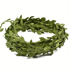 10M Artificial Vines Leaves Trim Ribbon for Home Wedding Decor