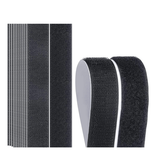20pcs Hook And Loop Strips Double Sided Interlocking Tape 10cmx2cm Heavy Duty