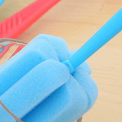 Kitchen Cleaning Sponge Brushes For Bottles, Mugs - Random Colors
