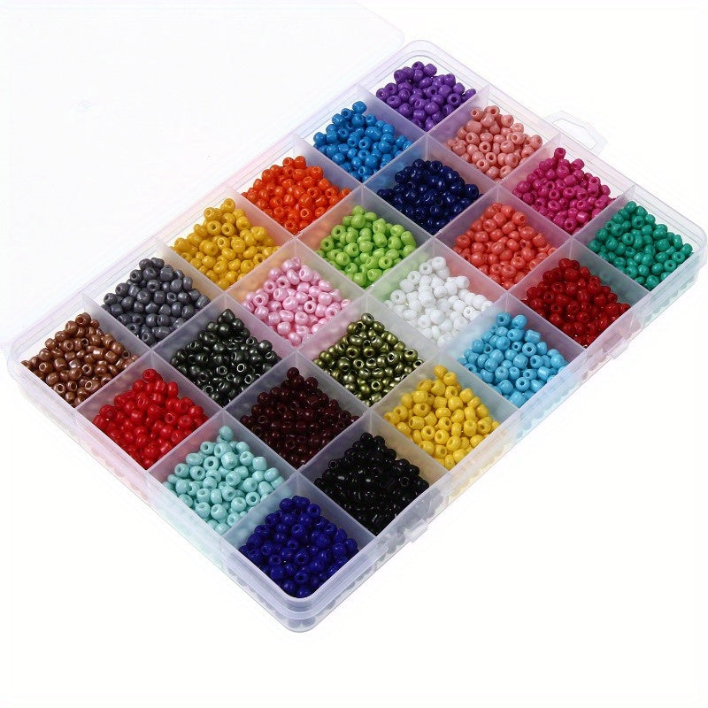 200Pcs 4mm Glass Seed Beads DIY Jewelry Making Supplies