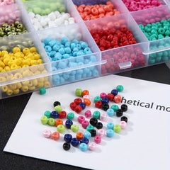 200Pcs 4mm Glass Seed Beads DIY Jewelry Making Supplies