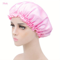 Soft Elastic Satin Bonnet Silky Hair Bonnet Comfortable Night Caps
