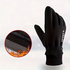 Winter Fleece Warm Gloves Windproof Non-slip Cycling Motorcycle Touch Screen