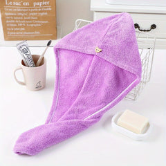 Hair Drying Hat Quick Drying Microfiber Towel Cap