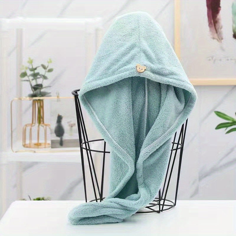 Hair Drying Hat Quick Drying Microfiber Towel Cap