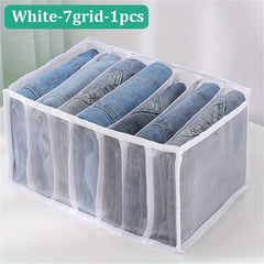 7 Grid Clothes Drawer Organizer with Handle