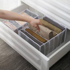 7 Grid Clothes Drawer Organizer with Handle