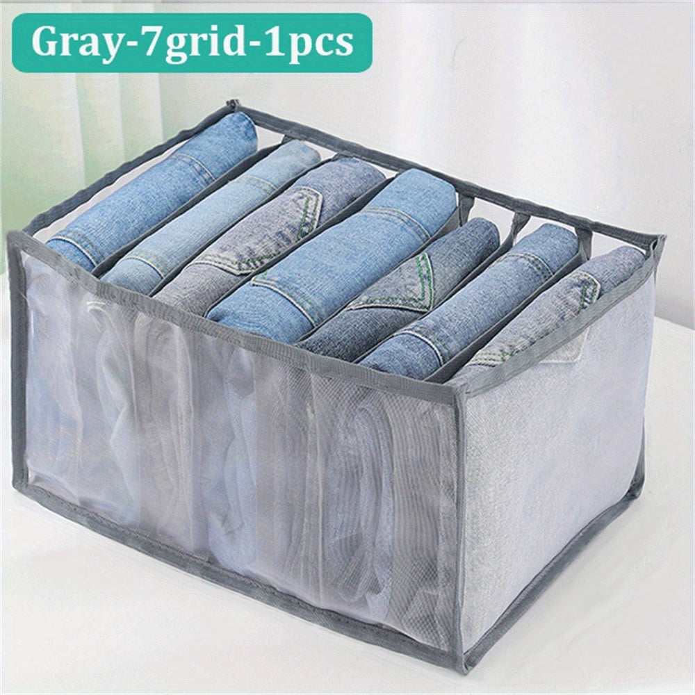 7 Grid Clothes Drawer Organizer with Handle