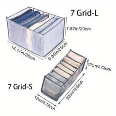 7 Grid Clothes Drawer Organizer with Handle