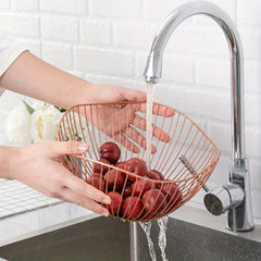 Iron Fruit Plate Fruit Basket Storage Basket Home Decor