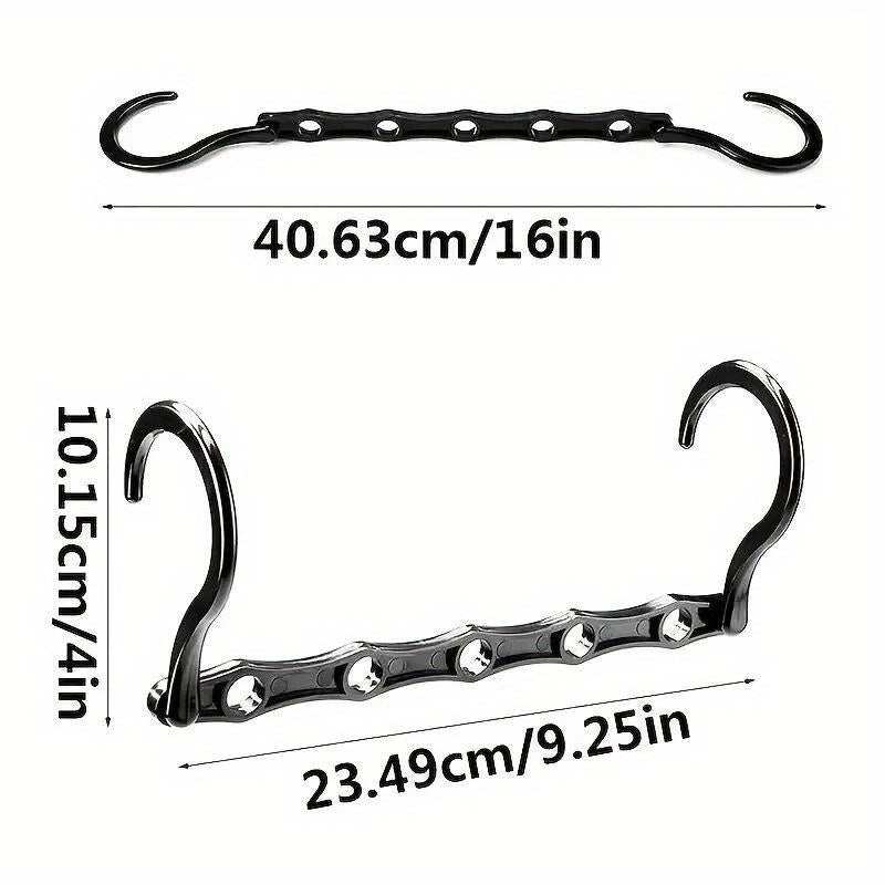 10pcs Folding Clothes Hanger Portable Magic Drying Rack Organizer
