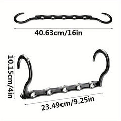 10pcs Folding Clothes Hanger Portable Magic Drying Rack Organizer
