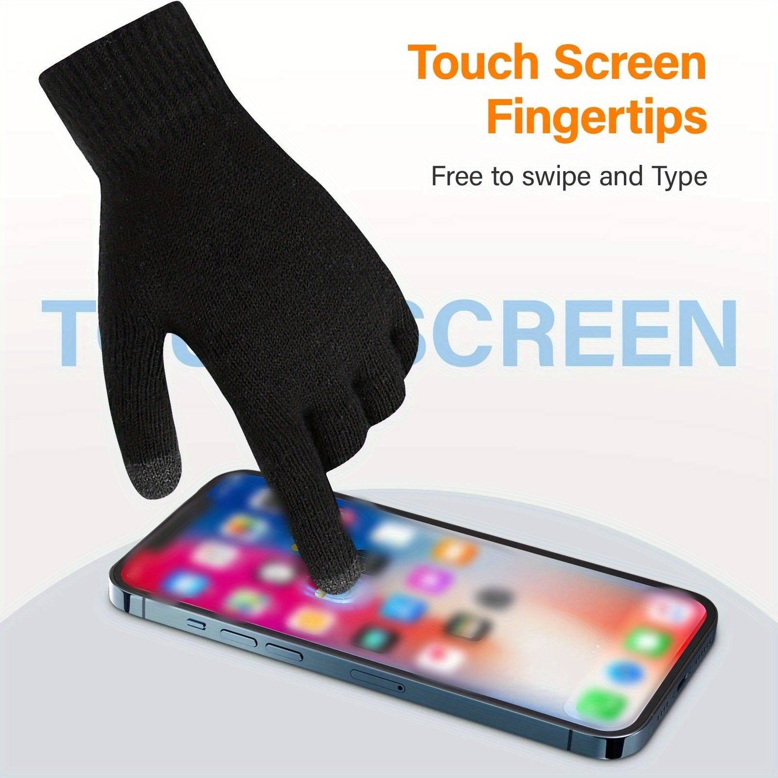 Winter Touch Screen Gloves Thermal Warm Knit for Men Women