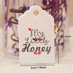 100pcs Retro Label Paper Card DIY Material Hanging Tag Party Holiday