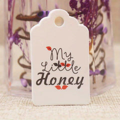 100pcs Retro Label Paper Card DIY Material Hanging Tag Party Holiday