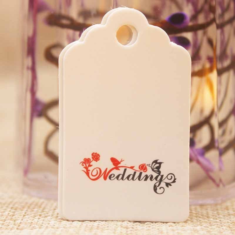 100pcs Retro Label Paper Card DIY Material Hanging Tag Party Holiday