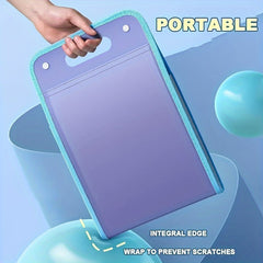 2pcs A4 Large Capacity Hand Organ Bag File Folder
