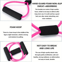 8 Shaped Yoga Resistance Rope Fitness Stretching Tension Rope