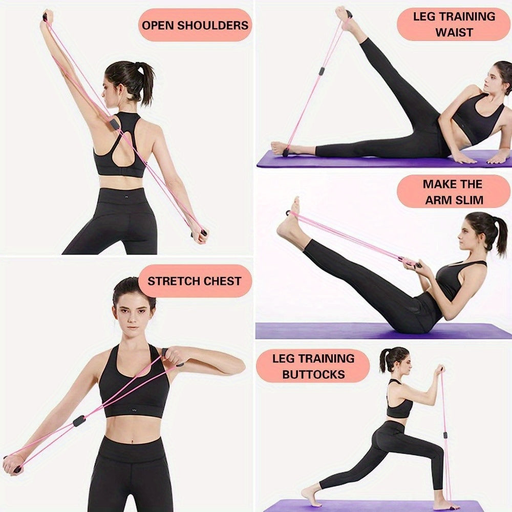 8 Shaped Yoga Resistance Rope Fitness Stretching Tension Rope