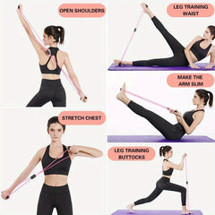 8 Shaped Yoga Resistance Rope Fitness Stretching Tension Rope