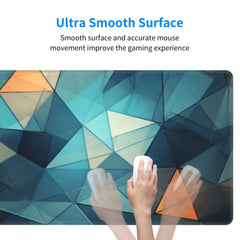 Geometric Desk Pad Protector Mouse Pad Non Slip Rubber Mat for Office and Home