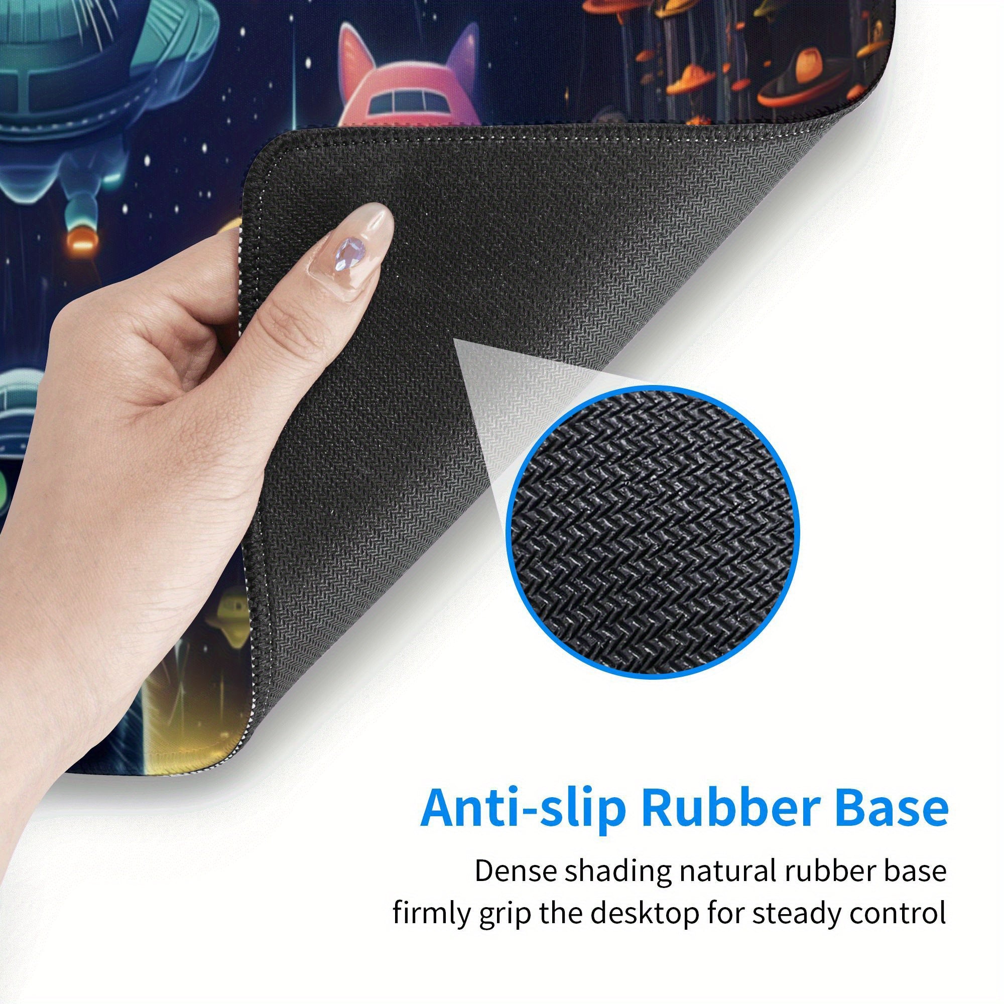 Non-Slip Rubber Desk Pad Mouse Pad Mat for Office and Home
