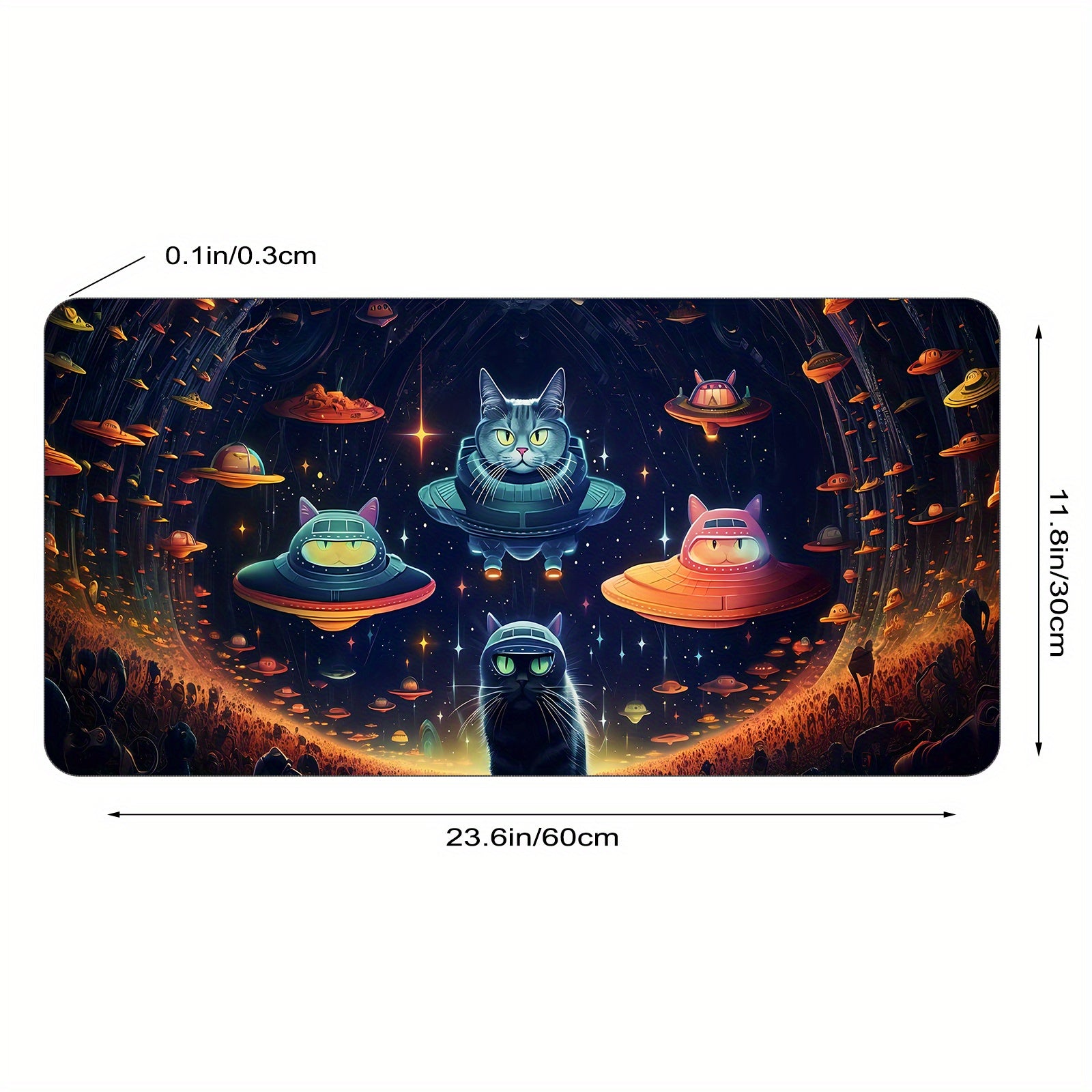 Non-Slip Rubber Desk Pad Mouse Pad Mat for Office and Home