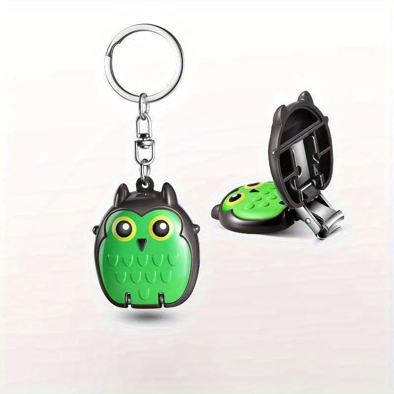 Mini Owl Nail Clipper Keychain Hanging Ornaments Splash-proof Cutter