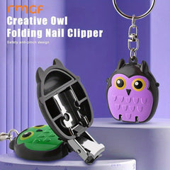 Mini Owl Nail Clipper Keychain Hanging Ornaments Splash-proof Cutter