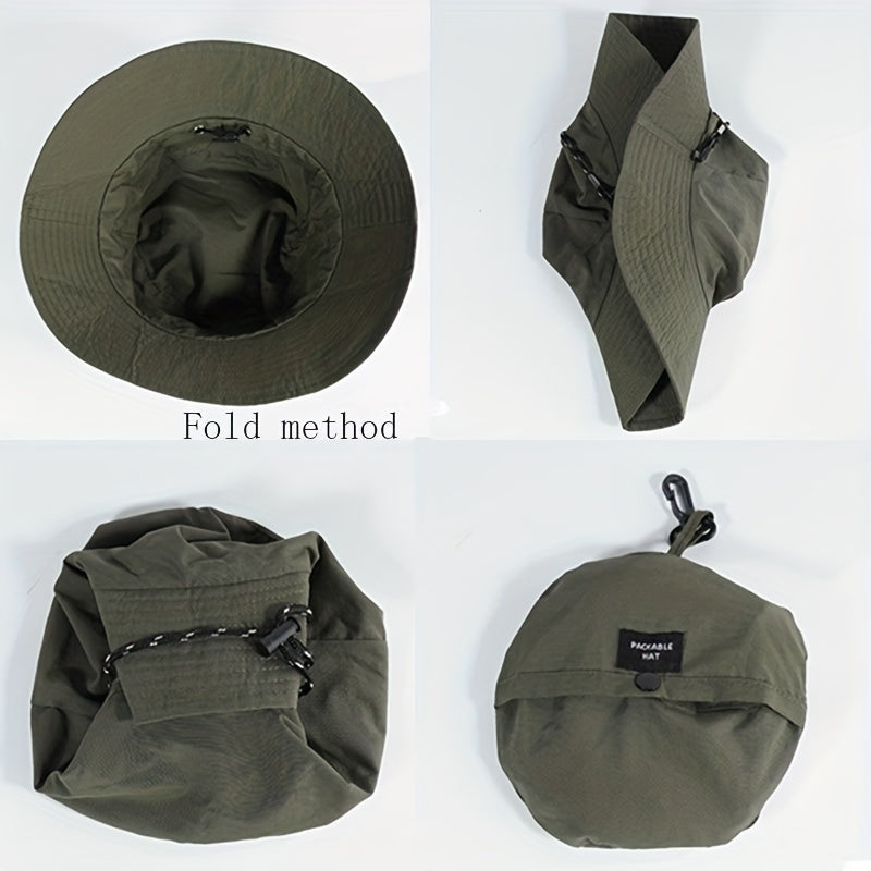 Foldable Portable Waterproof Quick-drying Polyester Hat