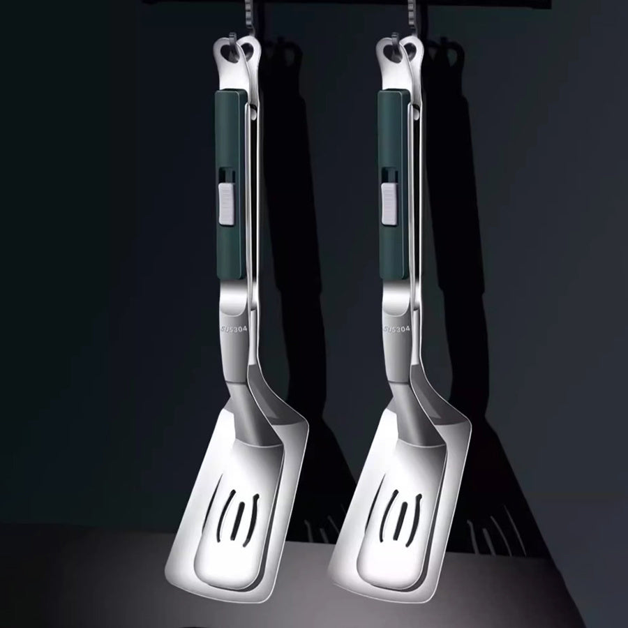 Stainless Steel Frying Spatula Clip Kitchen Tool