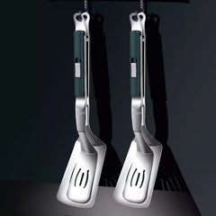 Stainless Steel Frying Spatula Clip Kitchen Tool