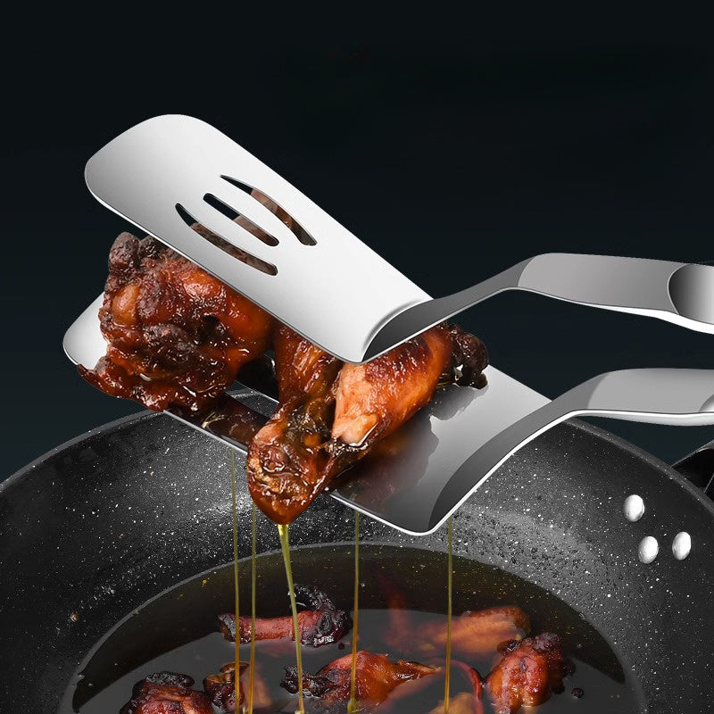 Stainless Steel Frying Spatula Clip Kitchen Tool