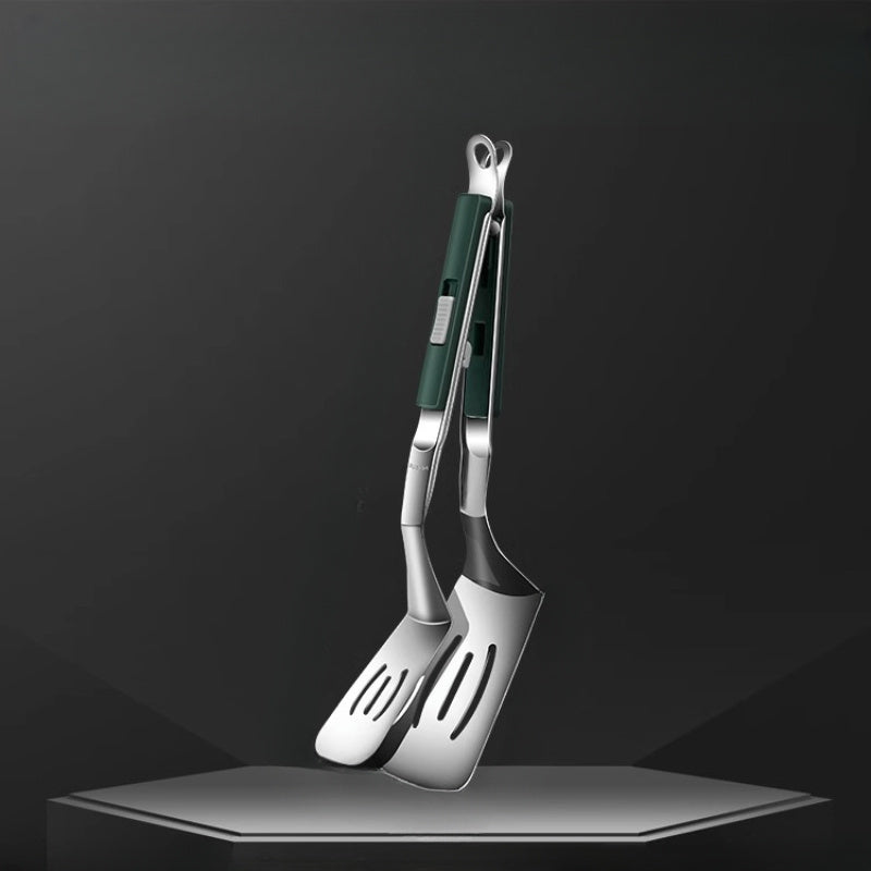 Stainless Steel Frying Spatula Clip Kitchen Tool