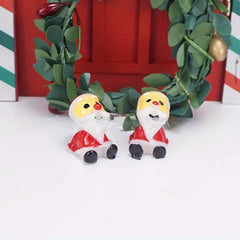 Mini Doll House Santa Claus Window Decoration