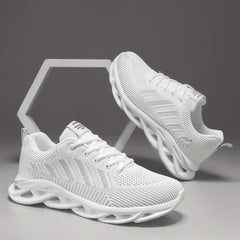 Women's Lace up Blade Running Shoes Soft Sole Mesh Sneakers