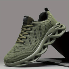 Women's Lace up Blade Running Shoes Soft Sole Mesh Sneakers
