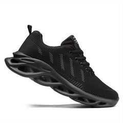 Women's Lace up Blade Running Shoes Soft Sole Mesh Sneakers