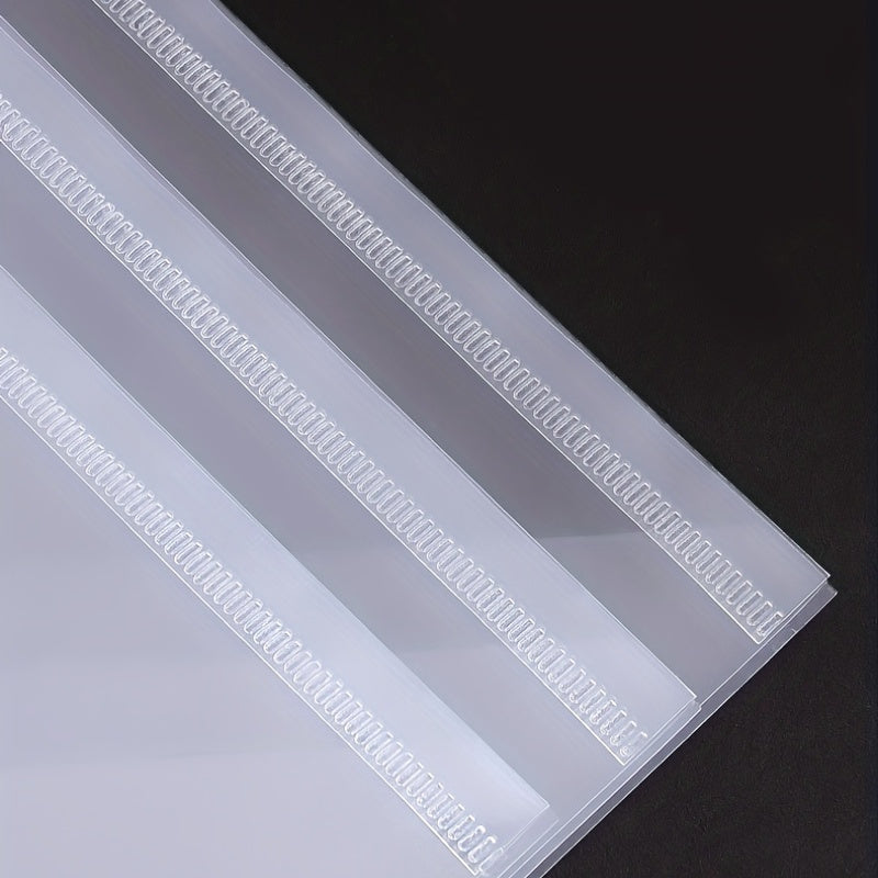 A4 Transparent Plastic Envelope File Bag with Snap Button