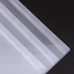 A4 Transparent Plastic Envelope File Bag with Snap Button