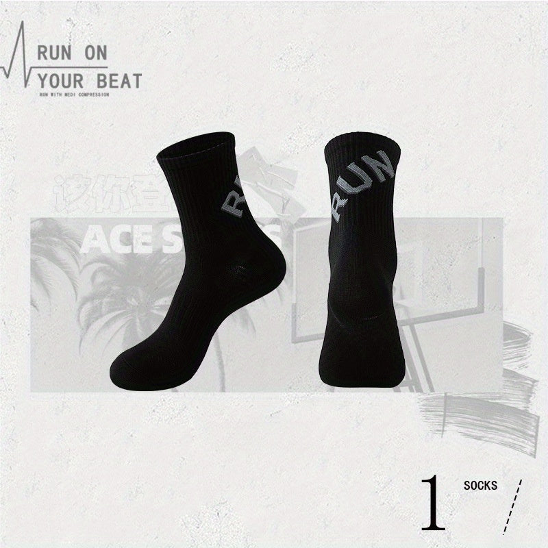 Quick Drying Breathable Crew Socks for Running - 1 Pair