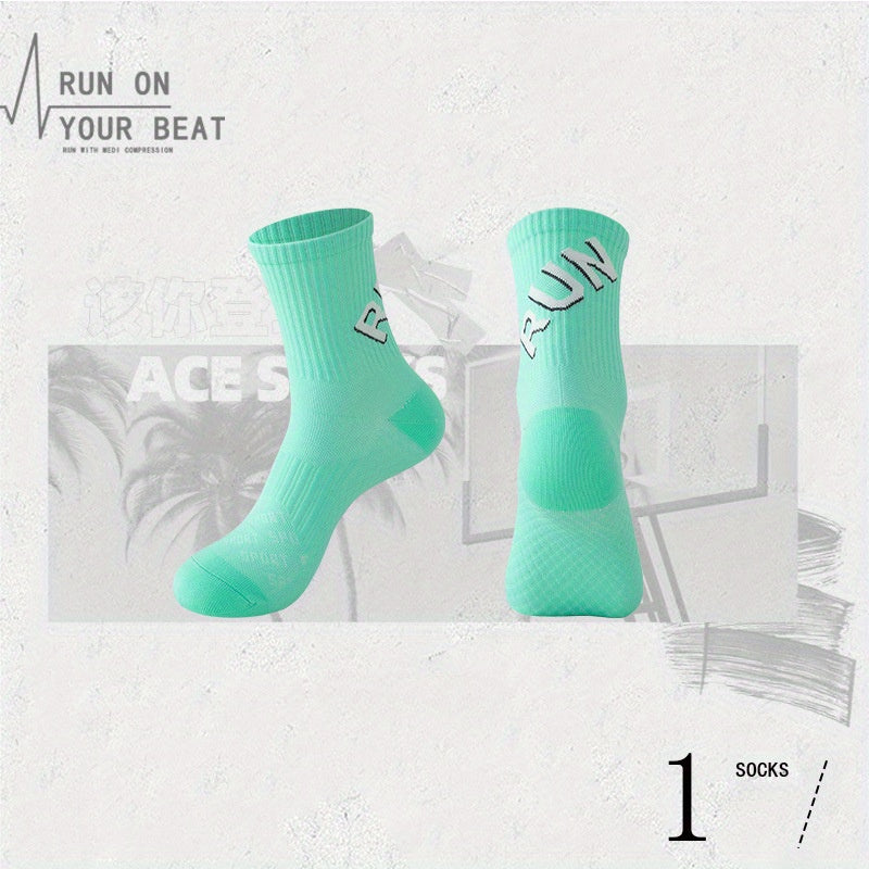 Quick Drying Breathable Crew Socks for Running - 1 Pair