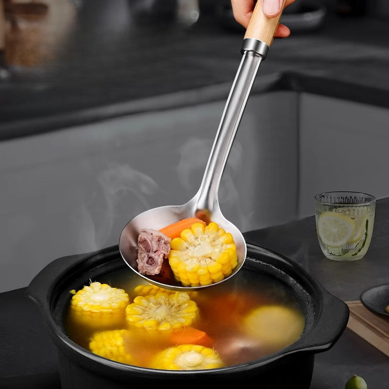 Stainless Steel Kitchenware Set with Wooden Handle